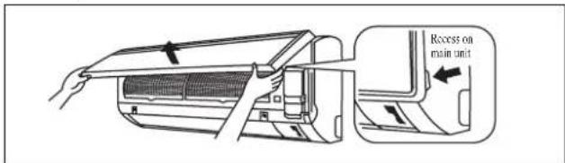 DAIKIN FWT06GATNMV1 - Open the front panel. - 1