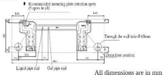 DAIKIN FWT06GATNMV1 - Mounting Installation Plate - 3