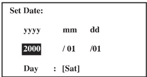 DAIKIN UATYQ550MCY17 - Date Setting - 1