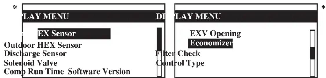 DAIKIN UATYQ550MCY17 - Menu Display - 1