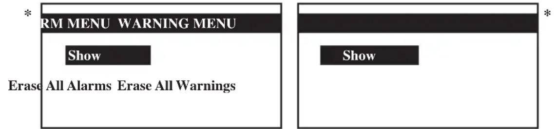 DAIKIN UATYQ450MCY1 - Menu Alarm/Menu Ostrzeżenie - 1