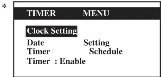 DAIKIN UATYQ450MCY1 - Menu Programator czasowy - 1