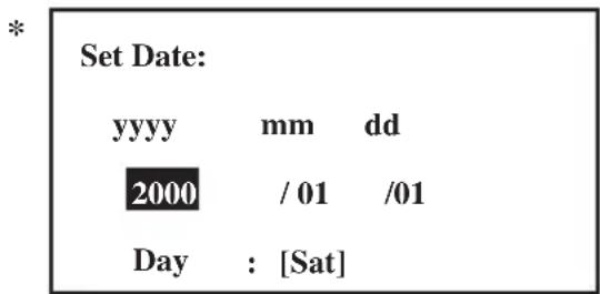 DAIKIN UATYQ450MCY1 - Impostazione Della Data - 1