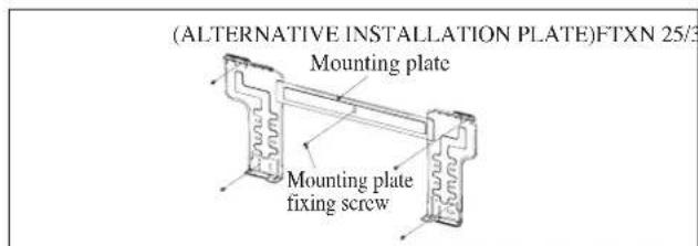 DAIKIN RXN25MV1B9 - Mounting Installation Plate - 2