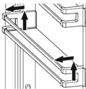 LIEBHERR CBS 2092G - Repositionnement des balconnets de porte - Figure 12 - 1