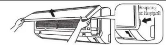DAIKIN FWT05GATNMV1 - Anbringen der Frontplatte. - 1