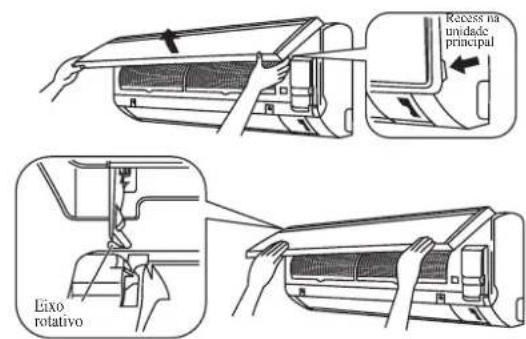 DAIKIN FWT05GATNMV1 - Coloque o paine frontal. - 1