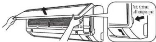 DAIKIN FWT05GATNMV1 - Aprire il pannello anteriore. - 1