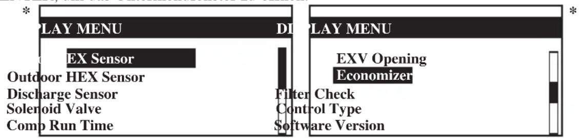 DAIKIN UATYQ350MCY17 - Displaymenü - 1