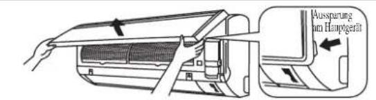 DAIKIN FWT04GATNMV1 - Anbringen der Frontplatte. - 1