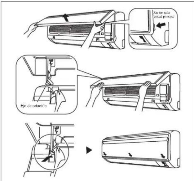 DAIKIN FWT04GATNMV1 - Instale el panel frontal. - 1