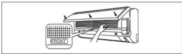 DAIKIN FWT04GATNMV1 - Set the air filter as they were and close the front panel. - 1