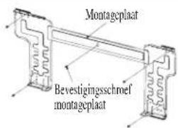 DAIKIN FWT04GATNMV1 - Installatieplaat monteren - 1
