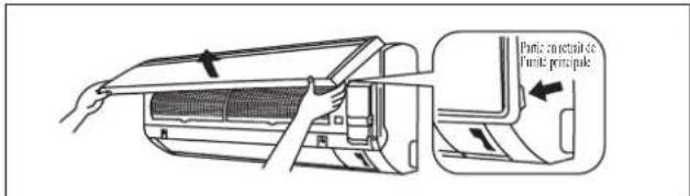 DAIKIN FWT04GATNMV1 - Ouvrez le panneau avant. - 1