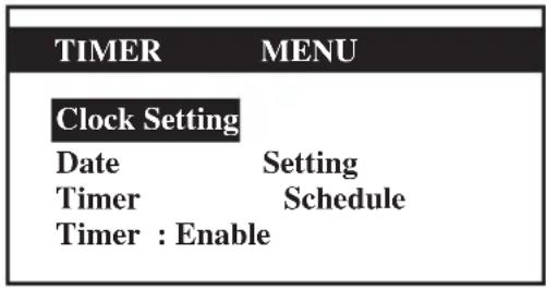DAIKIN UATYQ600MCY17 - Timer Menu - 1