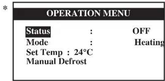 DAIKIN UATYQ600MCY17 - Menú de Operación - 1