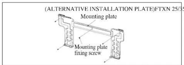 DAIKIN RXN35MV1B9 - Mounting Installation Plate - 2