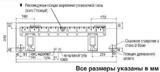 DAIKIN RXN35MV1B9 - PeKOMeHdyemaa Pa3MeTka KpenneHnA YcTaHOBOOHnPiactnHbI N Pa3Mepbl - 3