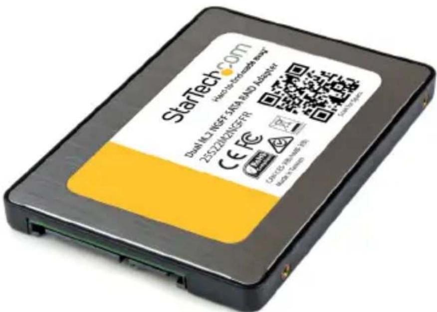 StarTech.com 25S22M2NGFFR - デュアル M.2 NGFF SATA RAIDアダプタ - 1