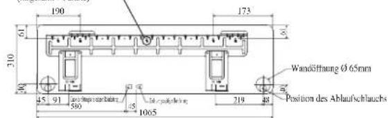 DAIKIN FWT02GATNMV1 - Empfohlene Montageplatte, Halterungsstellen und Abmessungen - 2