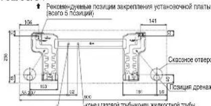 DAIKIN FWT02GATNMV1 - PekomeHdyema Pa3MeTka KpeIJIeHHa YcTaHOBOuHOn INaCTmHbI N Pa3MepbI - 1