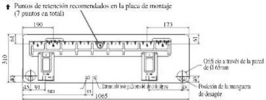 DAIKIN FWT02GATNMV1 - Medidas Y Espacios De Retencion De Placa De Montaje Recomendados - 2