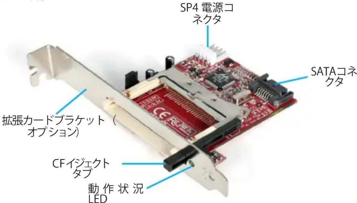 StarTech.com 35BAYCF2IDE - リアロットマウntの構成 - 1