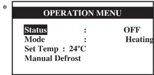 DAIKIN UATYQ250MCY17 - Bedieningsmenu - 1