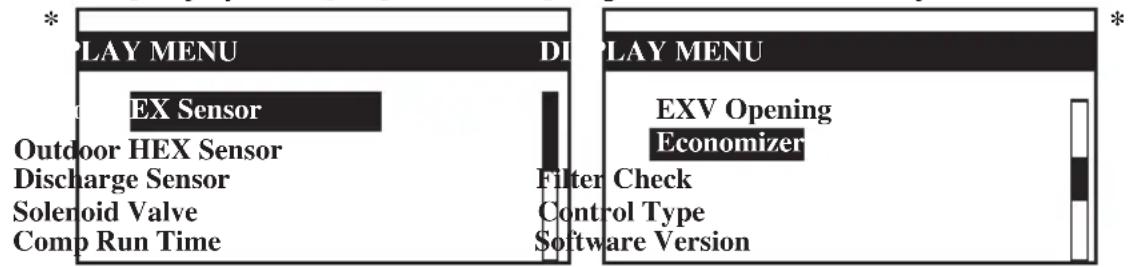 DAIKIN UATYQ250MCY17 - Schermmenu - 1