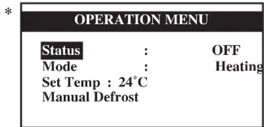 DAIKIN UATYQ900MCY17 - Menu de Funcionamento - 1