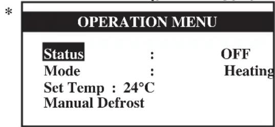 DAIKIN UATYQ900MCY17 - Menu Obsługa - 1