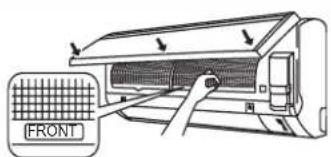 DAIKIN FWT03GATNMV1 - Configure el filtro de aire como estaban y cierre el panel frontal. - 1