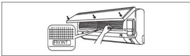 DAIKIN FWT03GATNMV1 - Set the air filter as they were and close the front panel. - 1