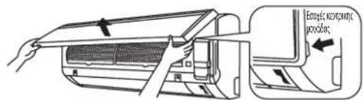 DAIKIN FWT03GATNMV1 - Ανοίξτε το μπροστινό πάνελ. - 1