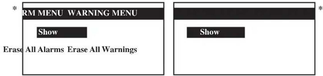 DAIKIN UATYQ450MCY17 - Alarm Menu/Warning Menu - 1