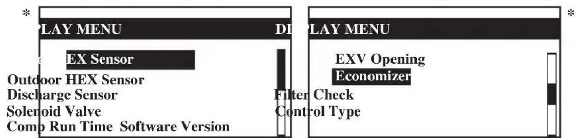 DAIKIN UATYQ450MCY17 - Menu Display - 1