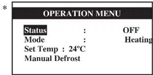 DAIKIN UATYQ450MCY17 - Bedieningsmenu - 1