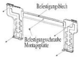 DAIKIN RXN60MV1B9 - Montage der Installations-halterungsplatte - 2