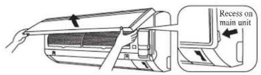 DAIKIN RXN60MV1B9 - Open the front panel. - 1