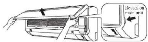 DAIKIN RXN50MV1B9 - Open the front panel. - 1