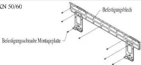 DAIKIN RXN50MV1B9 - Montage der Installations-halterungsplatte - 3