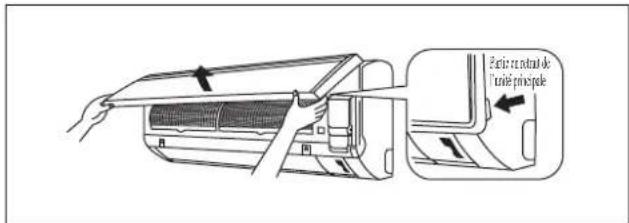 DAIKIN RXN50MV1B9 - Ouvrez le panneau avant. - 1