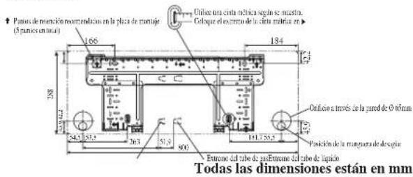 DAIKIN RXN50MV1B9 - Medidas Y Espacios De Retención De Placa De Montaje Recomendados - 1