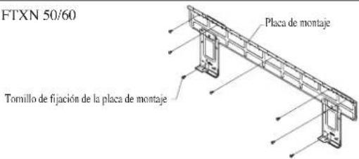 DAIKIN RXN50MV1B9 - Montaje De La Placa De Instalación - 3
