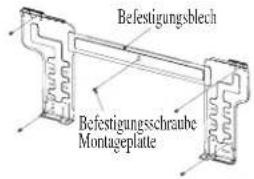 DAIKIN RXN50MV1B9 - Montage der Installations-halterungsplatte - 2