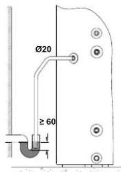 DAIKIN EKHH2E260PAAV3 - Collegamento dello scarico condensa - 1
