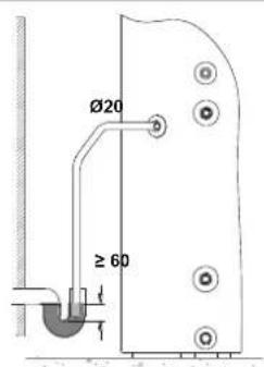 DAIKIN EKHH2E260PAAV3 - Aansluitingen condensaatafvoer - 1