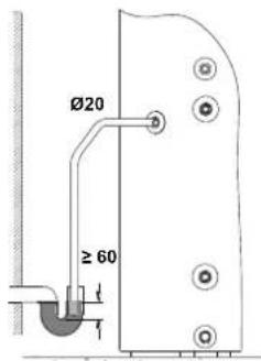 DAIKIN EKHH2E200BAV33 - Anslutningar för kondensdräneringsrör - 1
