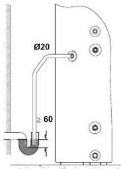 DAIKIN EKHH2E200AAV3 - Conexión de la descarga de agua de condensación - 1
