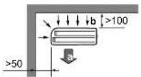 DAIKIN RXF71D5V1B - Требования к месту установки наружного блока - 1